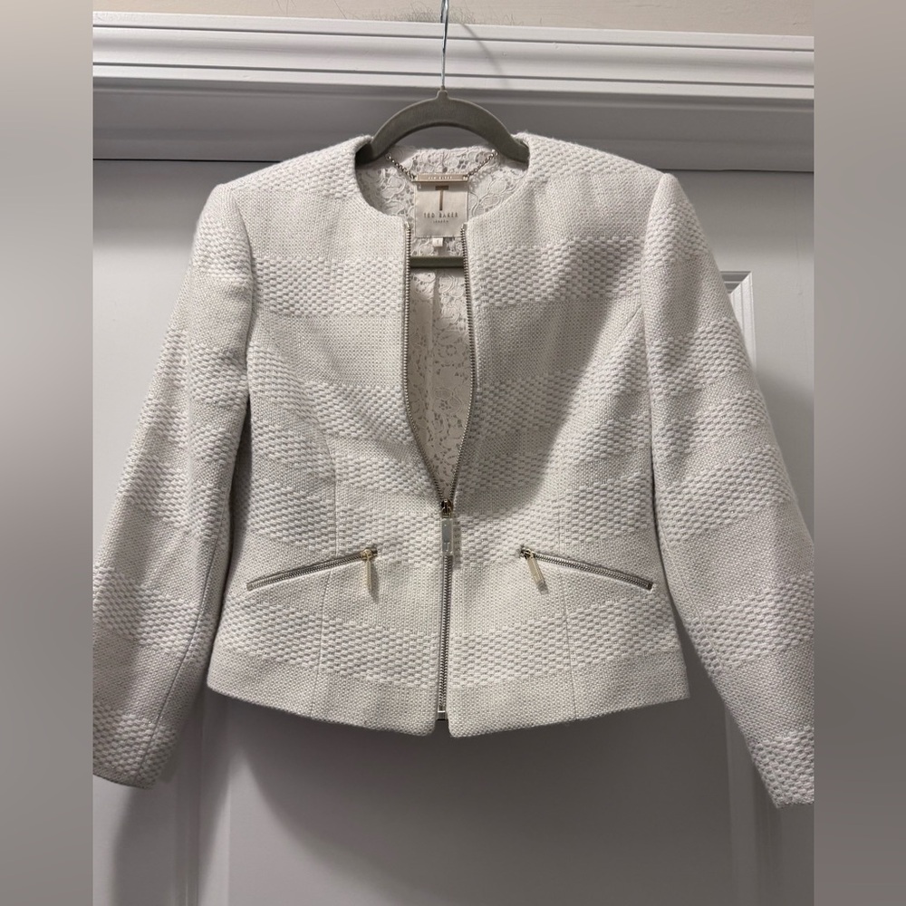 Ted Baker Cream Textured Women's Blazer